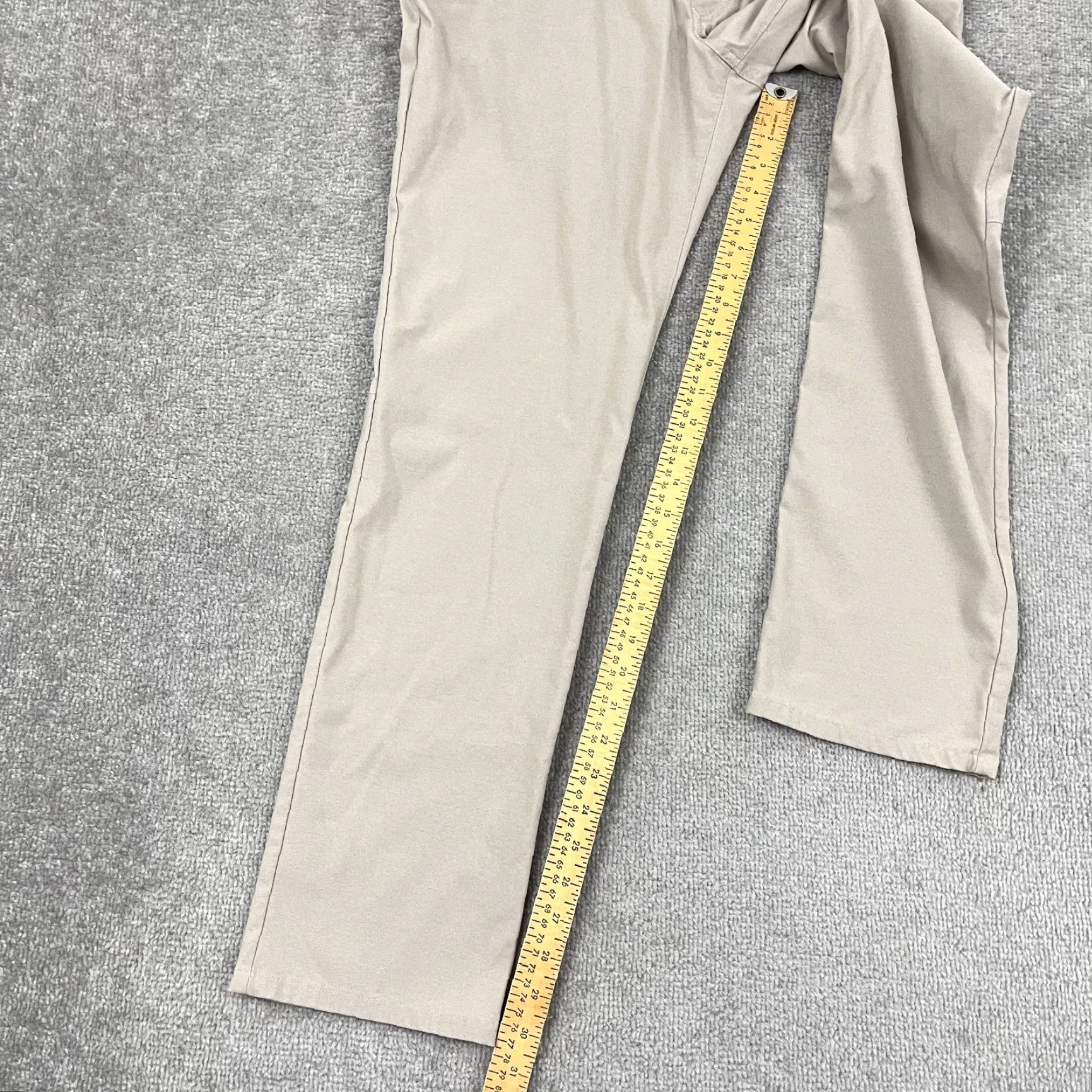 Bonobos Bonobos Chino Pants Mens 34 x 32 Slim Fit Brown Performance Travel Work Golf Size US 34 / EU 50 - 6 Thumbnail