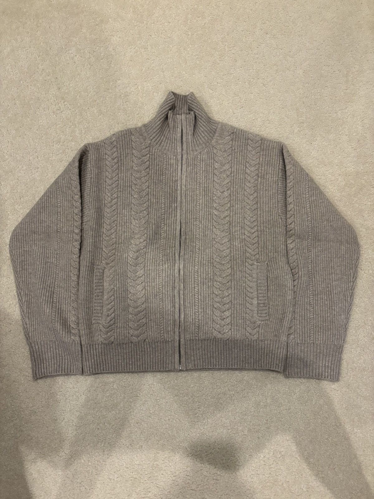Other Jcaesar Wheat Wool Knitted Zip Up with Turtleneck Size US S / EU 44-46 / 1 - 5 Thumbnail