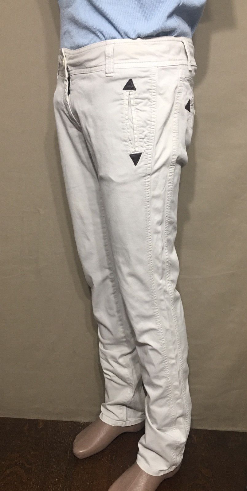 Etro ETRO Milano Denim White Womens Pants Size 42 Size 28" / US 6 / IT 42 - 4 Thumbnail