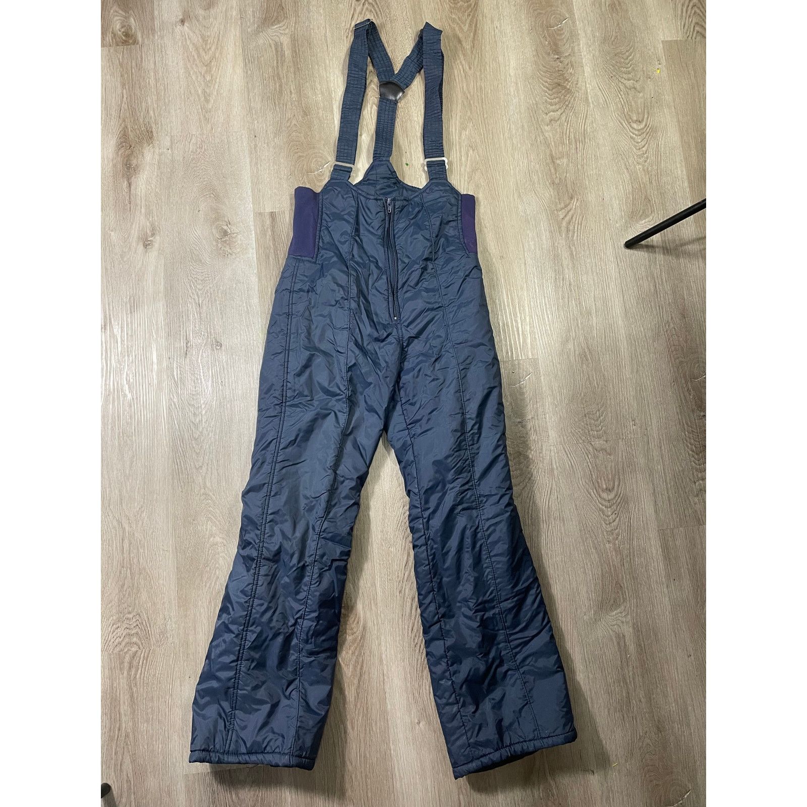 Vintage Vintage Insulated Ski Bib Women's 8 Blue Snow Pants Size 30" / US 8 / IT 44 - 4 Thumbnail