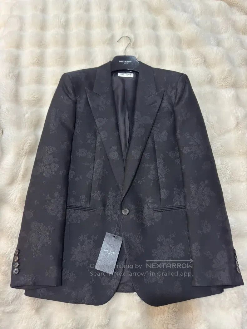 Saint Laurent Paris Saint Laurent Paris Dark Pattern Floral Suit Size US M / EU 48-50 / 2 - 1 Thumbnail
