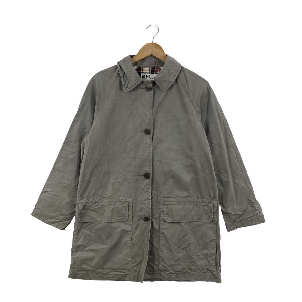 Margaret Howell Vintage MHL MARGARET HOWELL Utility Coat Jacket Plaid Lining Size US L / EU 52-54 / 3 - 4 Thumbnail