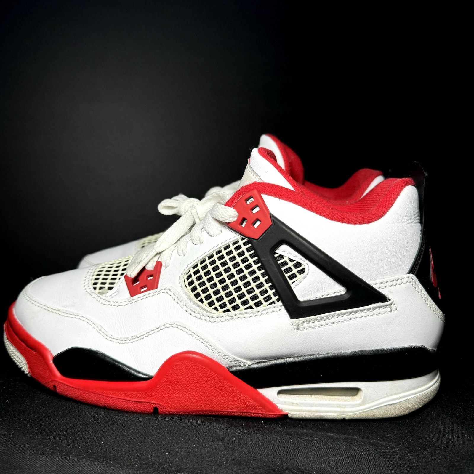 Jordan Brand × Nike Air Jordan 4 Retro OG GS Fire Red 2020 Men's Shoes - Size 7 Size US 7 / EU 40 - 8 Thumbnail