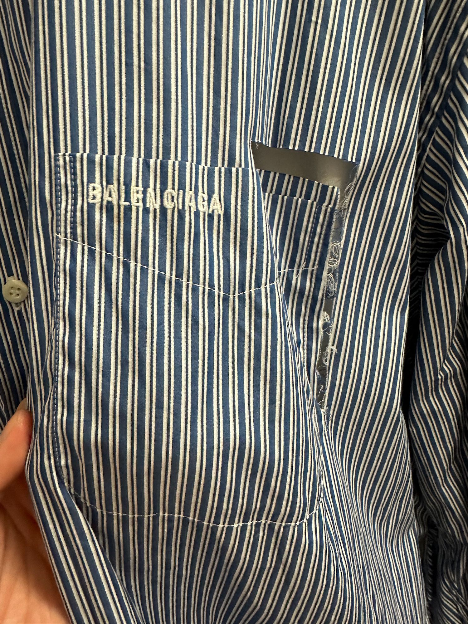 Balenciaga Balenciaga Layered Destroyed Shirt Size US M / EU 48-50 / 2 - 3 Thumbnail