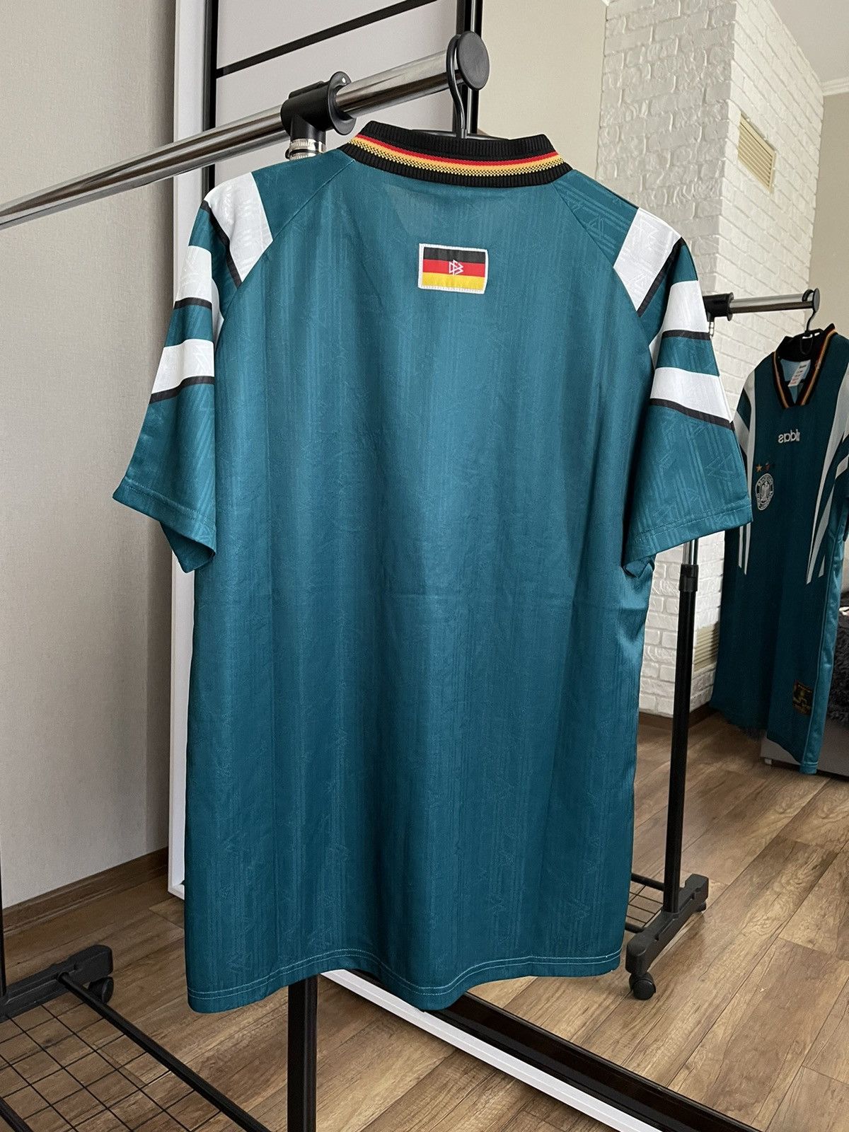 Adidas 1996/1997 Adidas Germany Deutschland Vintage Soccer Jersey Size US L / EU 52-54 / 3 - 9 Thumbnail