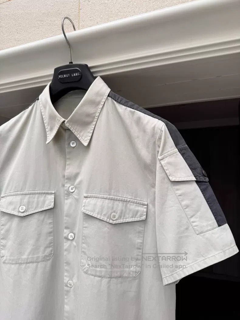 Helmut Lang Helmut Lang Striped Short Sleeve Shirt Size US S / EU 44-46 / 1 - 3 Thumbnail