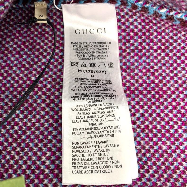 Gucci Gucci Blue double G full-print wool knitted cardigan jacket Size M / US 6-8 / IT 42-44 - 6 Thumbnail