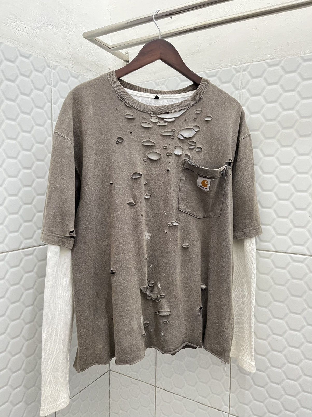 Carhartt Double Layer Thrashed Sun Faded Carhatt Pocket Size US L / EU 52-54 / 3 - 2 Thumbnail