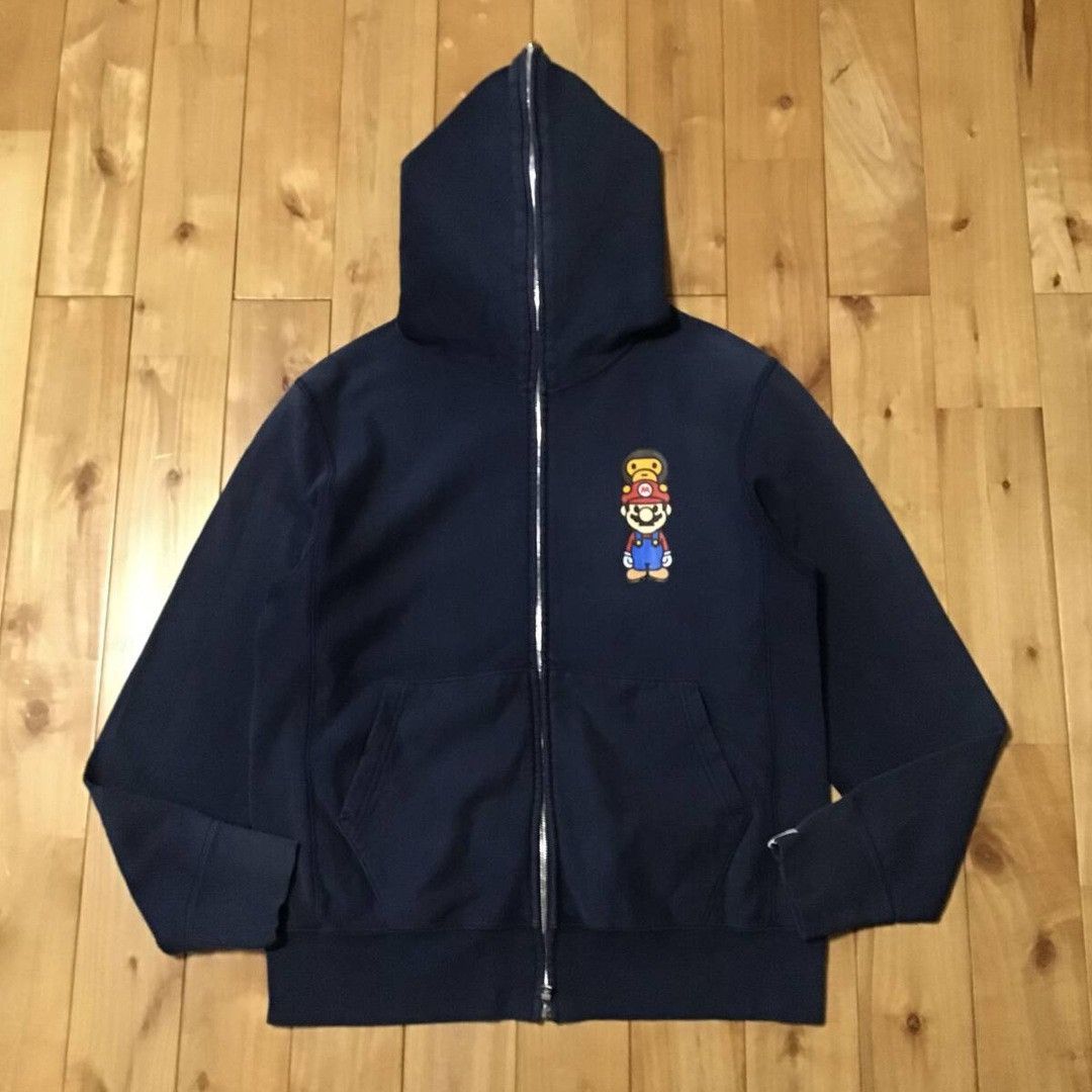 Bape BAPE × Nintendo Mario & Milo Full Zip Hoodie a bathing ape Size US S / EU 44-46 / 1 - 2 Thumbnail