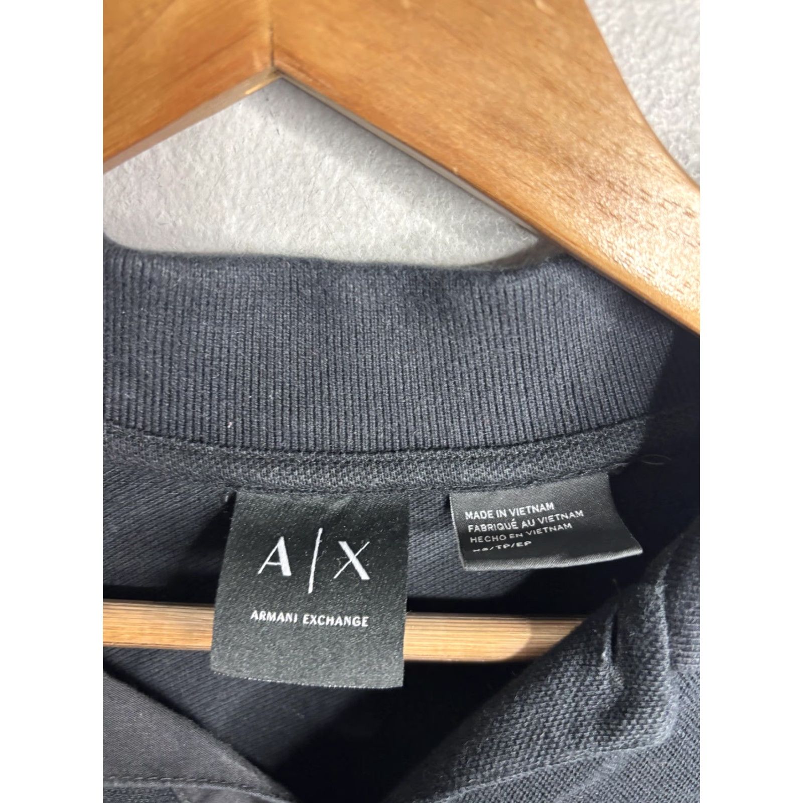 Armani Exchange Armani Exchange Polo Shirt Mens Small Black Logo Tipped Collar Pique Casual Size US S / EU 44-46 / 1 - 4 Thumbnail