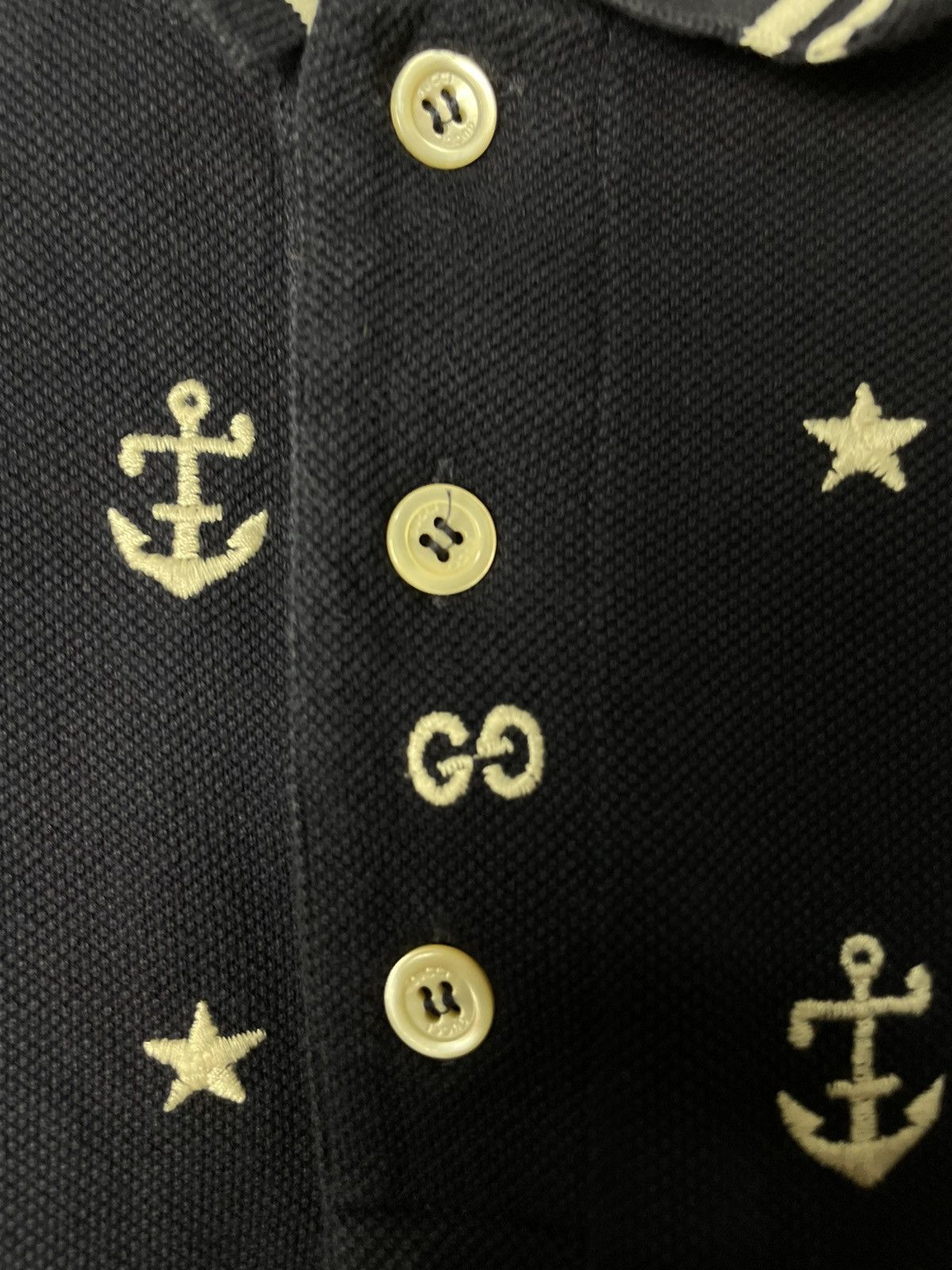 Gucci Gucci polo with anchor Size US XL / EU 56 / 4 - 4 Thumbnail