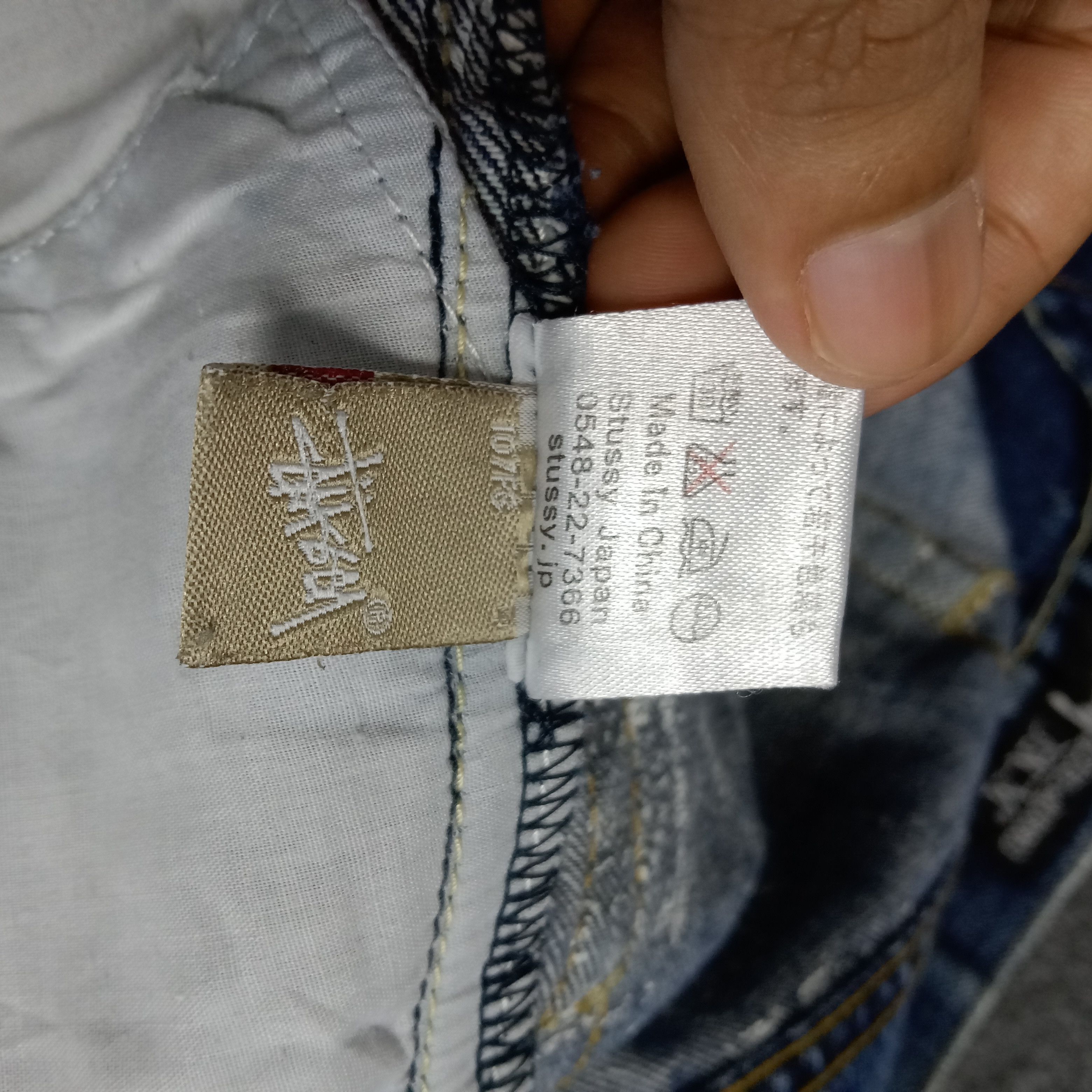 Stussy × Vintage Stussy American Streetwear Style Distressed Jeans Size US 34 / EU 50 - 15 Thumbnail
