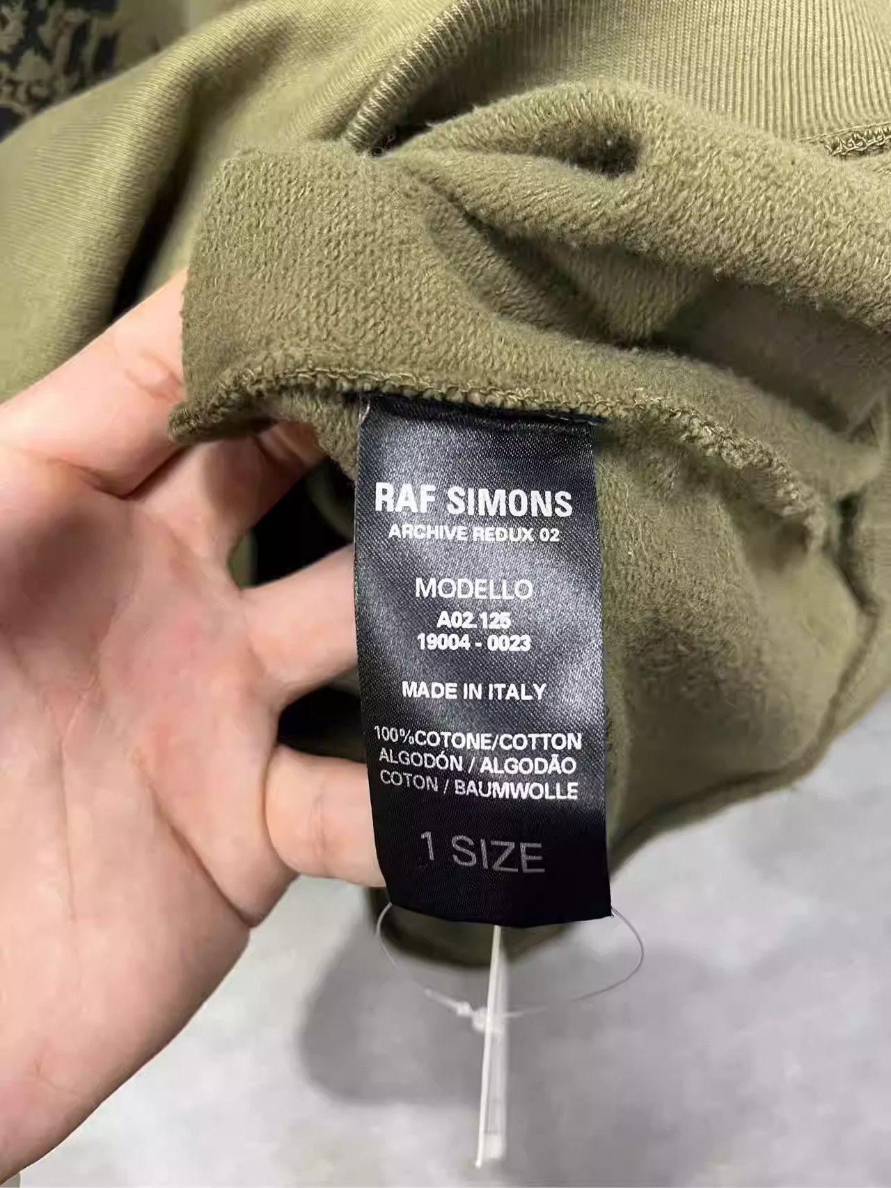 Raf Simons Raf Simons Archive Washed Green Antwerp Hoodie-2505 Size US L / EU 52-54 / 3 - 4 Thumbnail