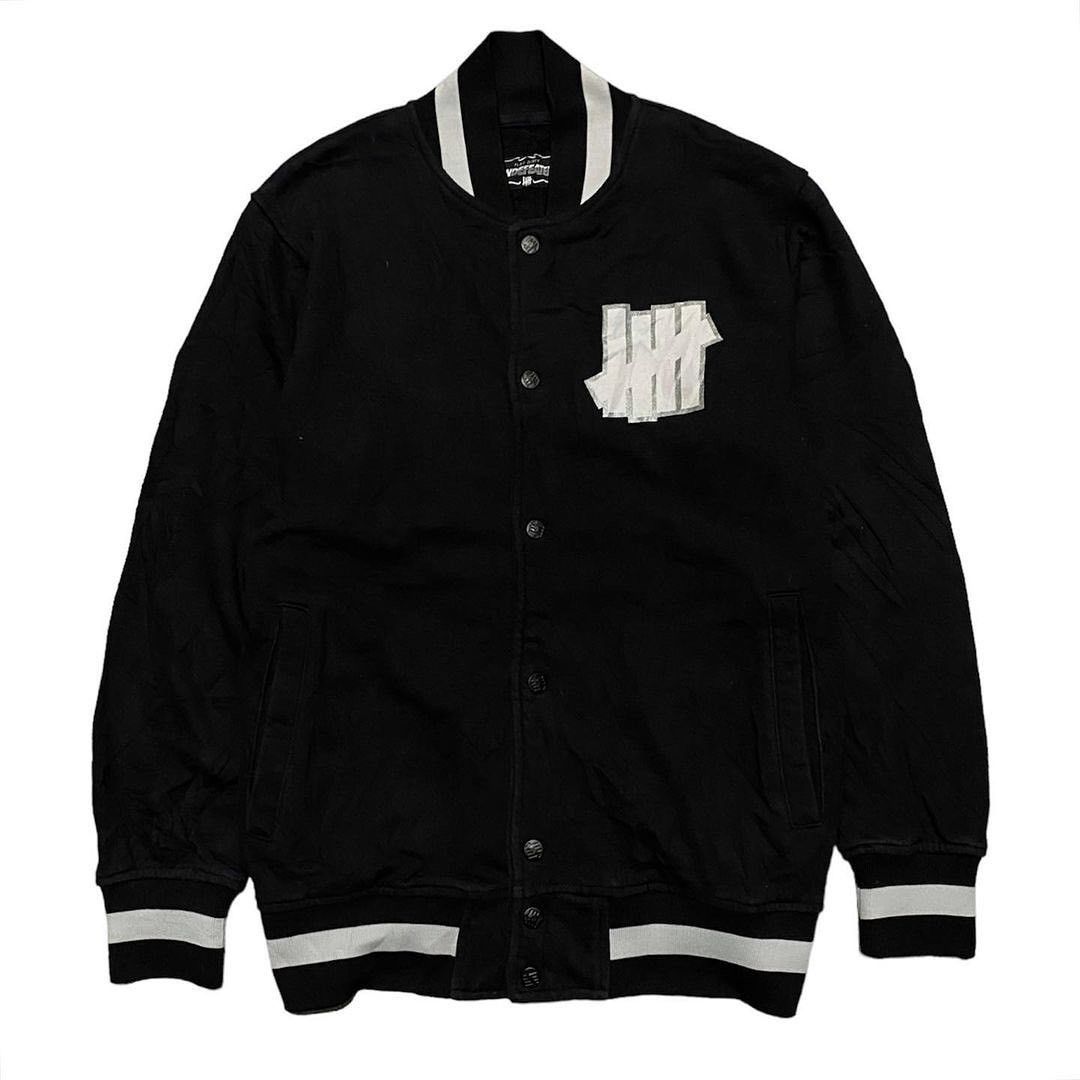 image of Varsity Jacket Undefeated in Black, Men's (Size Small)