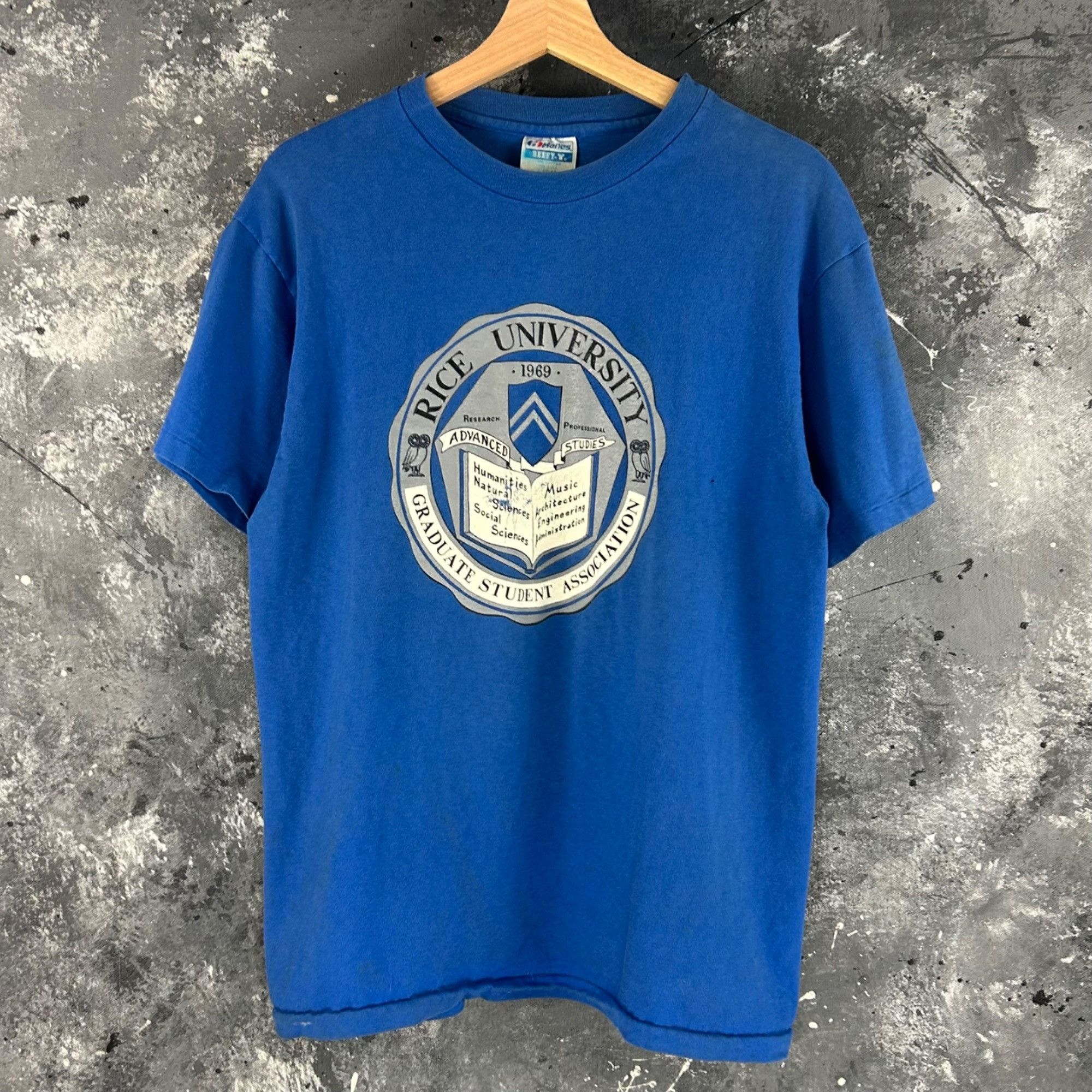 Vintage Vintage 80’s Rice university shirt Size US L / EU 52-54 / 3 - 1 Thumbnail