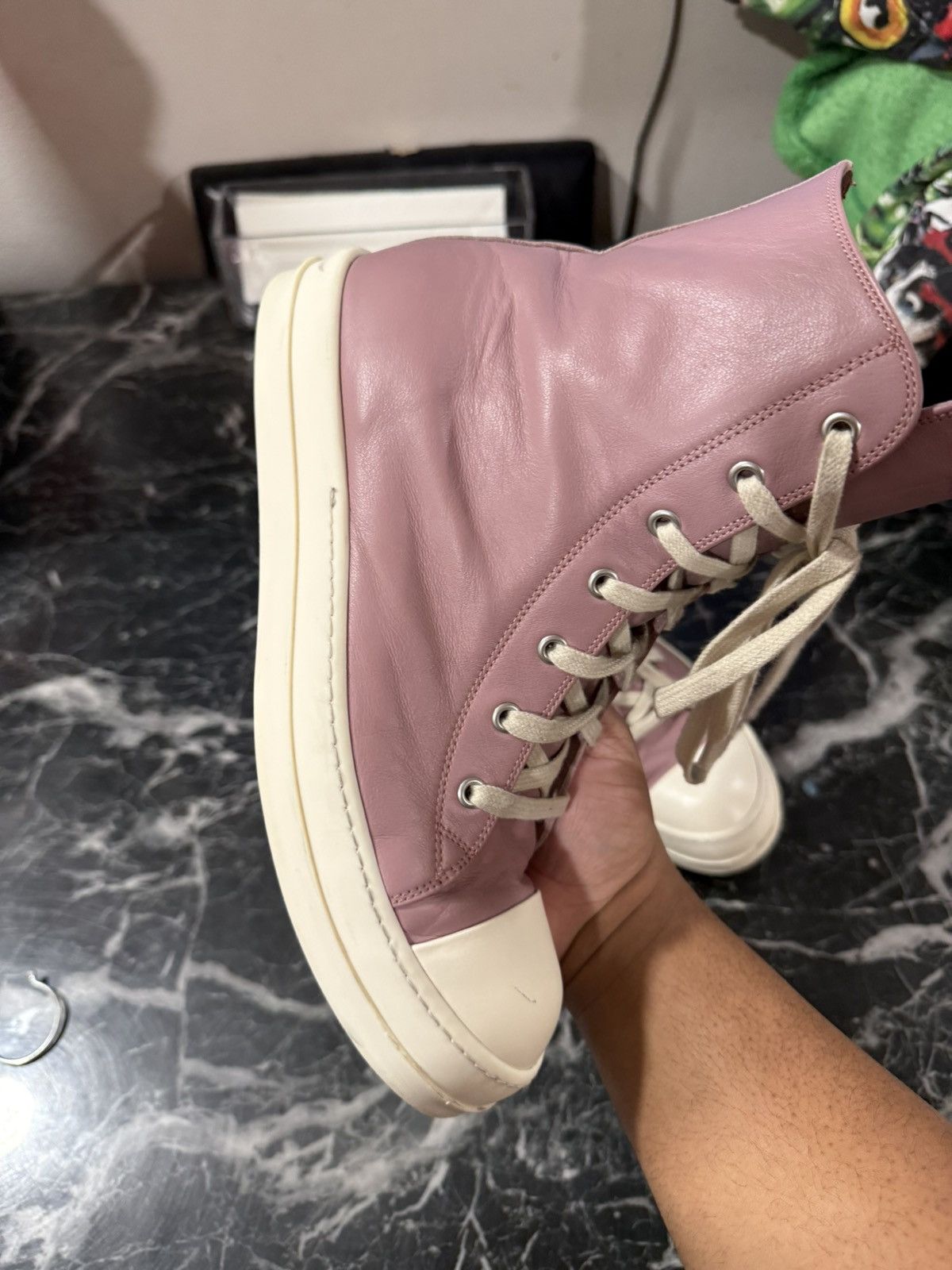 Rick Owens Rick Owens Hi Ramone Size 43 EU / 10 US Size US 10 / EU 43 - 12 Thumbnail