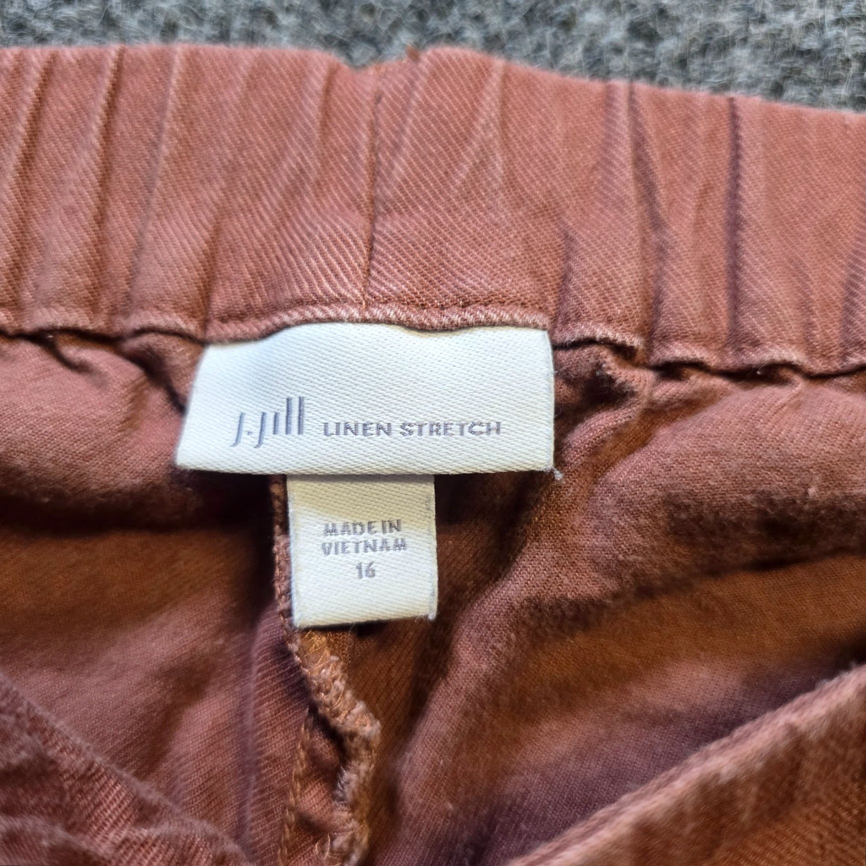 J. Jill **J. Jill Women's Orange Straight Leg Linen Stretch Crop Pants** User: J. Jill Women's Orange Straight Leg Linen Stretch Crop Pants Size 38" / US 16 / IT 52 - 4 Thumbnail