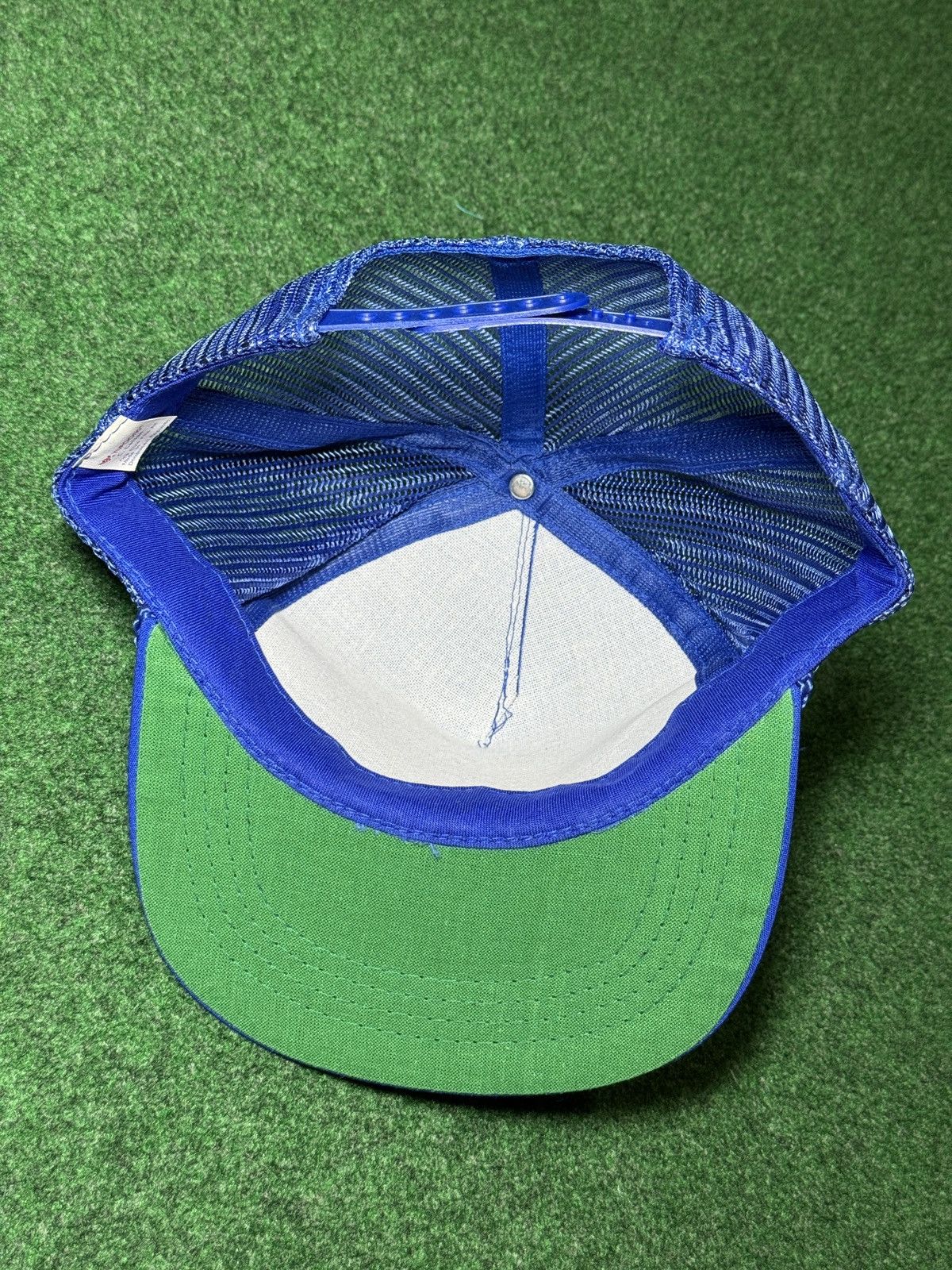 Yupong Blue Coral Mesh Trucker Hat Snapback 80s 90s Yupoong Retro Size ONE SIZE - 5 Thumbnail
