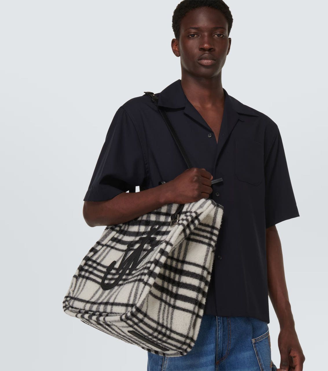 JW Anderson J.W. Anderson Belt Checked Tote Bag Size ONE SIZE - 2 Thumbnail