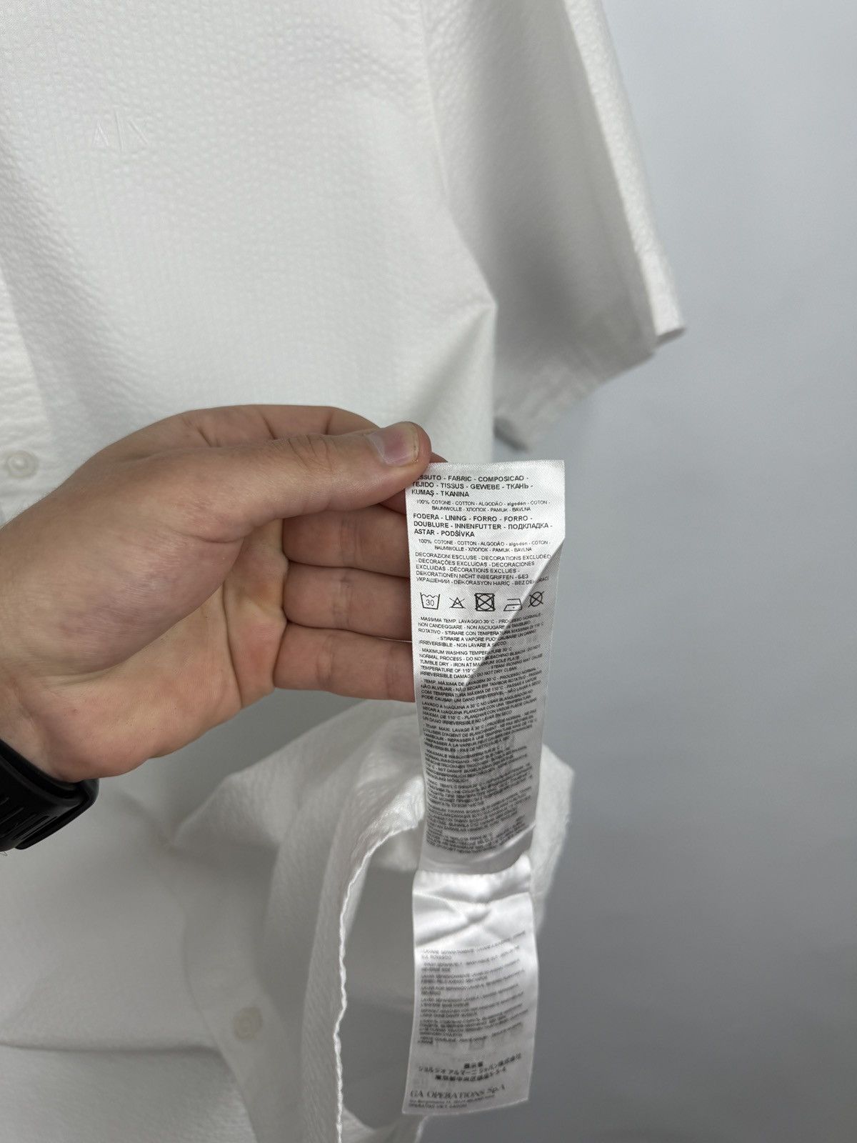 Armani Exchange 🇮🇹 A|X Armani Exchange Luxury Regular Fit Textured Shirt Rare Size US L / EU 52-54 / 3 - 11 Thumbnail