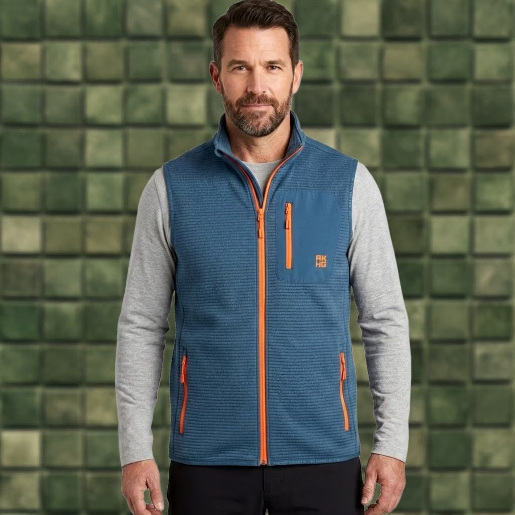 Vintage Duluth Alaskan Hardgear Gauntlet Grid Fleece Vest Mens M Blue Outdoor Fishing Hiking Breathable Full Zip Pockets Midweight Lightweight Size US M / EU 48-50 / 2 - 1 Thumbnail