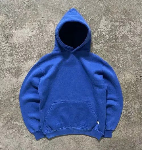 Japanese Brand Aoyama x Hori Dark blue casual retro solid color hoodie y2k Size US L / EU 52-54 / 3 - 1 Thumbnail