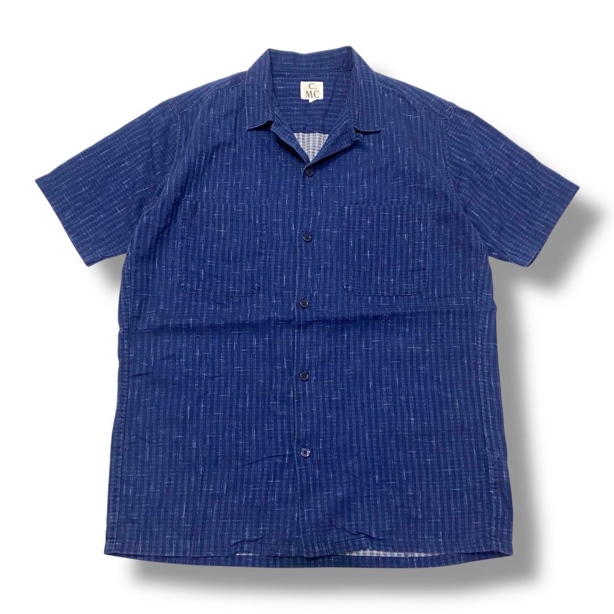 Designer × Other 1990s Coen - Indigo material open collar shirt Size US S / EU 44-46 / 1 - 1 Thumbnail