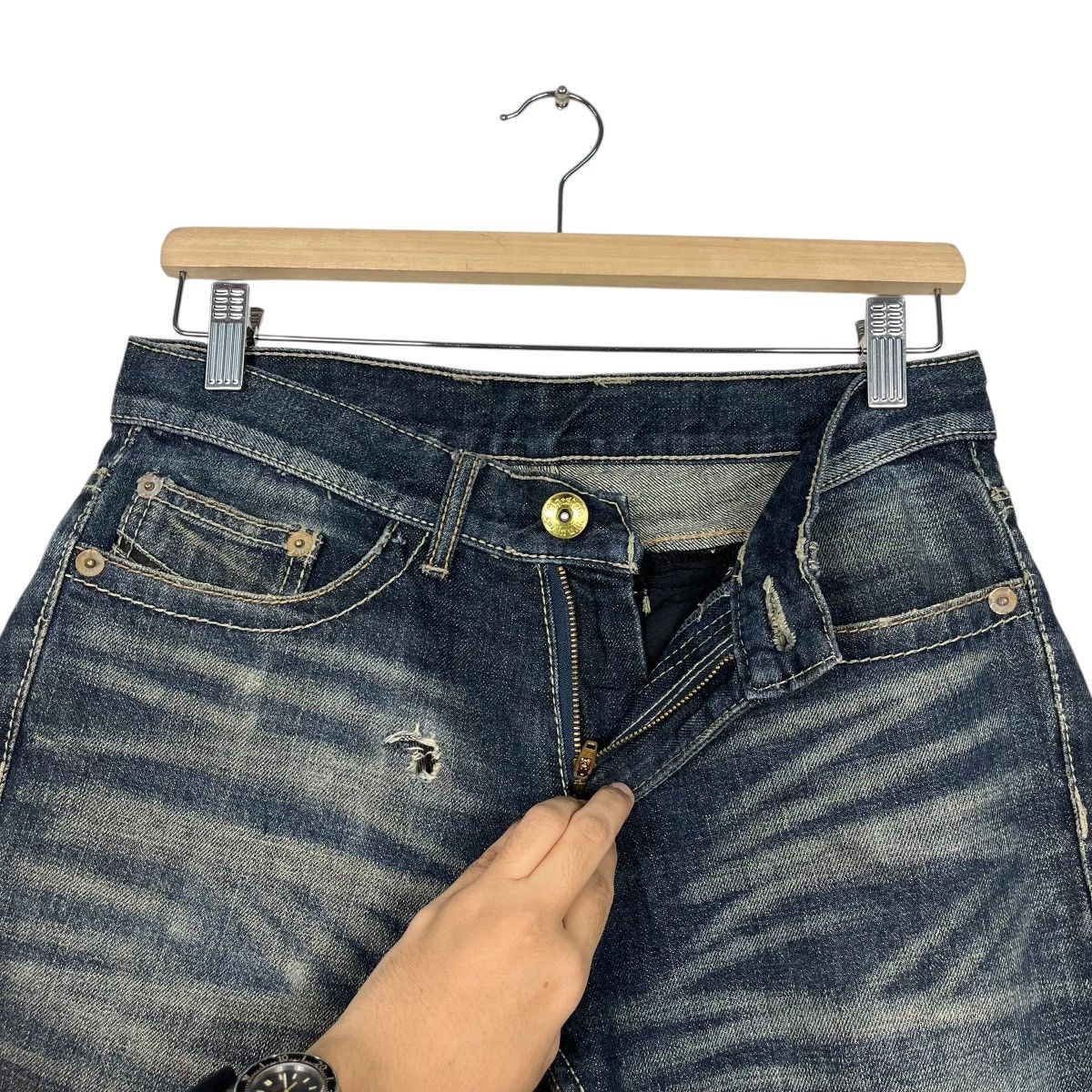 Japanese Brand Vintage Trim Co Ltd Denim Size US 28 / EU 44 - 15 Thumbnail