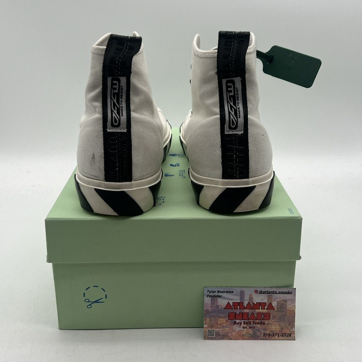 Off-White Off white vulc sneaker mid white burgundy Size US 12 / EU 45 - 3 Thumbnail