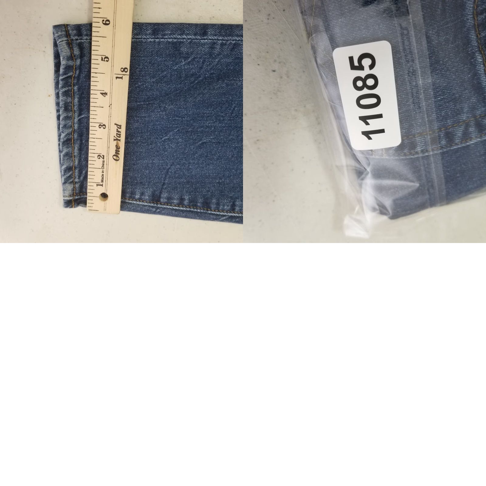 Levi's Levi's 512 Jeans Mens 29x30 Blue Straight Leg Cotton Premium Denim Stretch Regular 5-Pocket Design Belt Loops Zipper Button Size US 29 - 9 Thumbnail