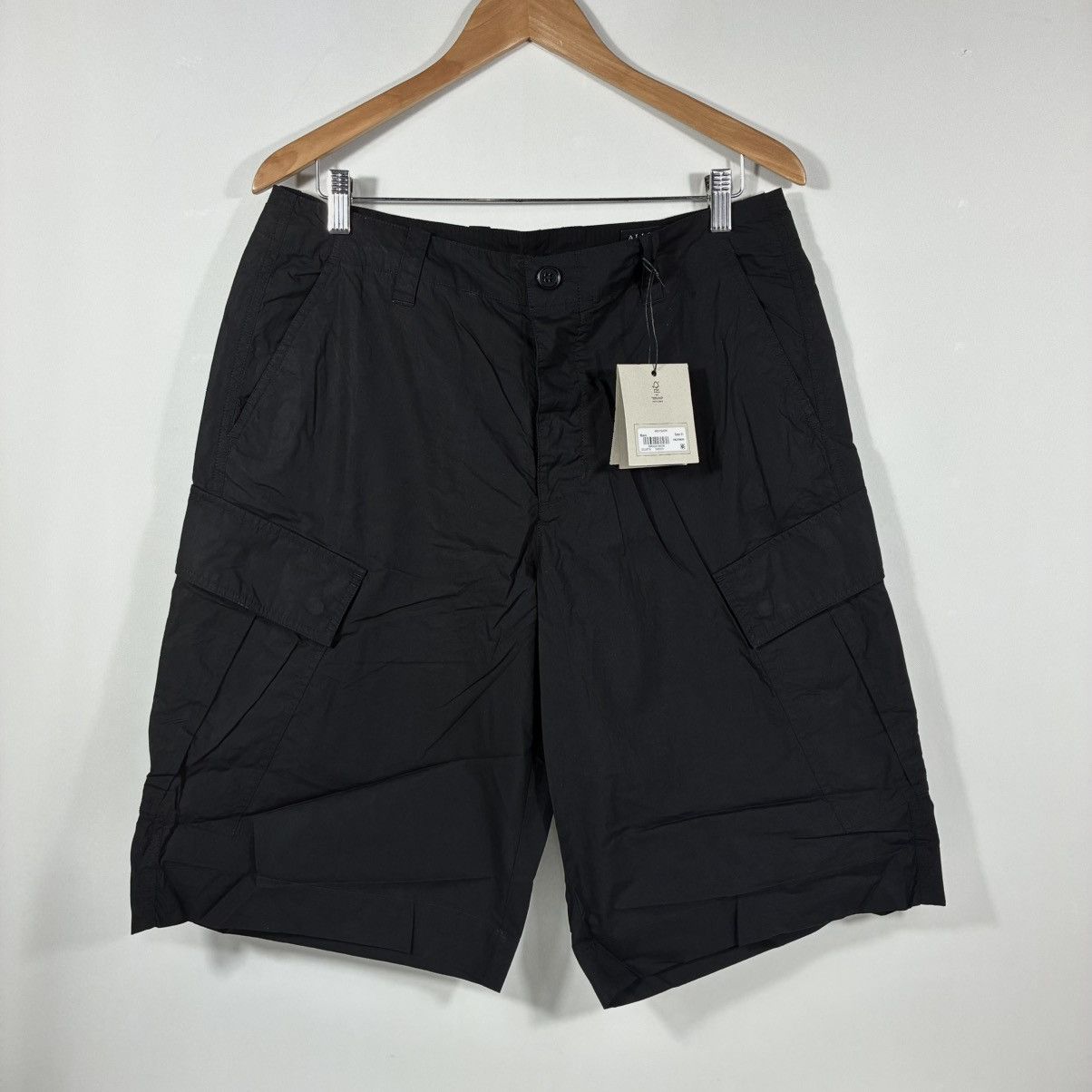 Allsaints All Saints Ardy Cargo Mens Shorts Black W 31 Organic Cotton Size US 31 - 3 Thumbnail