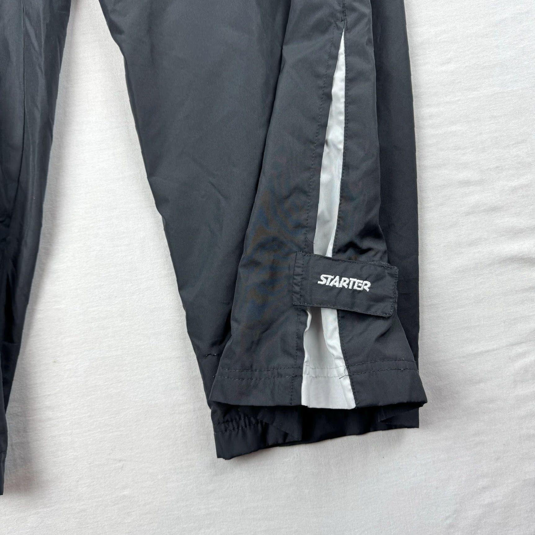 Starter VINTAGE Starter Track Pants Men XL Gray Grunge Pockets Y2K 90s Punk Baggy Style: Track Pants (Adult) - Gray, Pockets, Drawstring Size US 36 / EU 52 - 2 Thumbnail