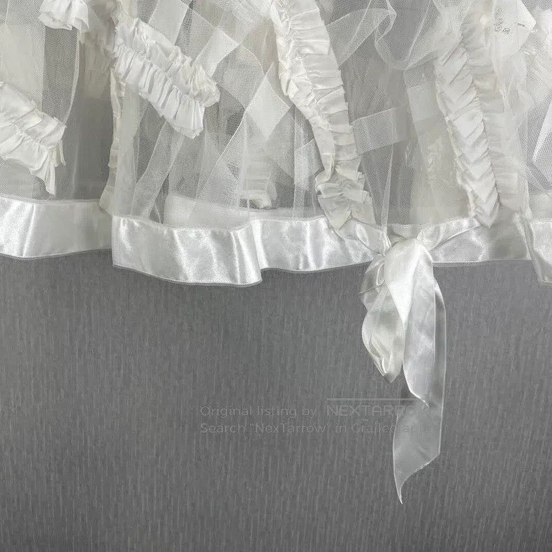 Comme des Garcons Comme Des Garcons White Lace Shawl Capelet Size M / US 6-8 / IT 42-44 - 4 Thumbnail