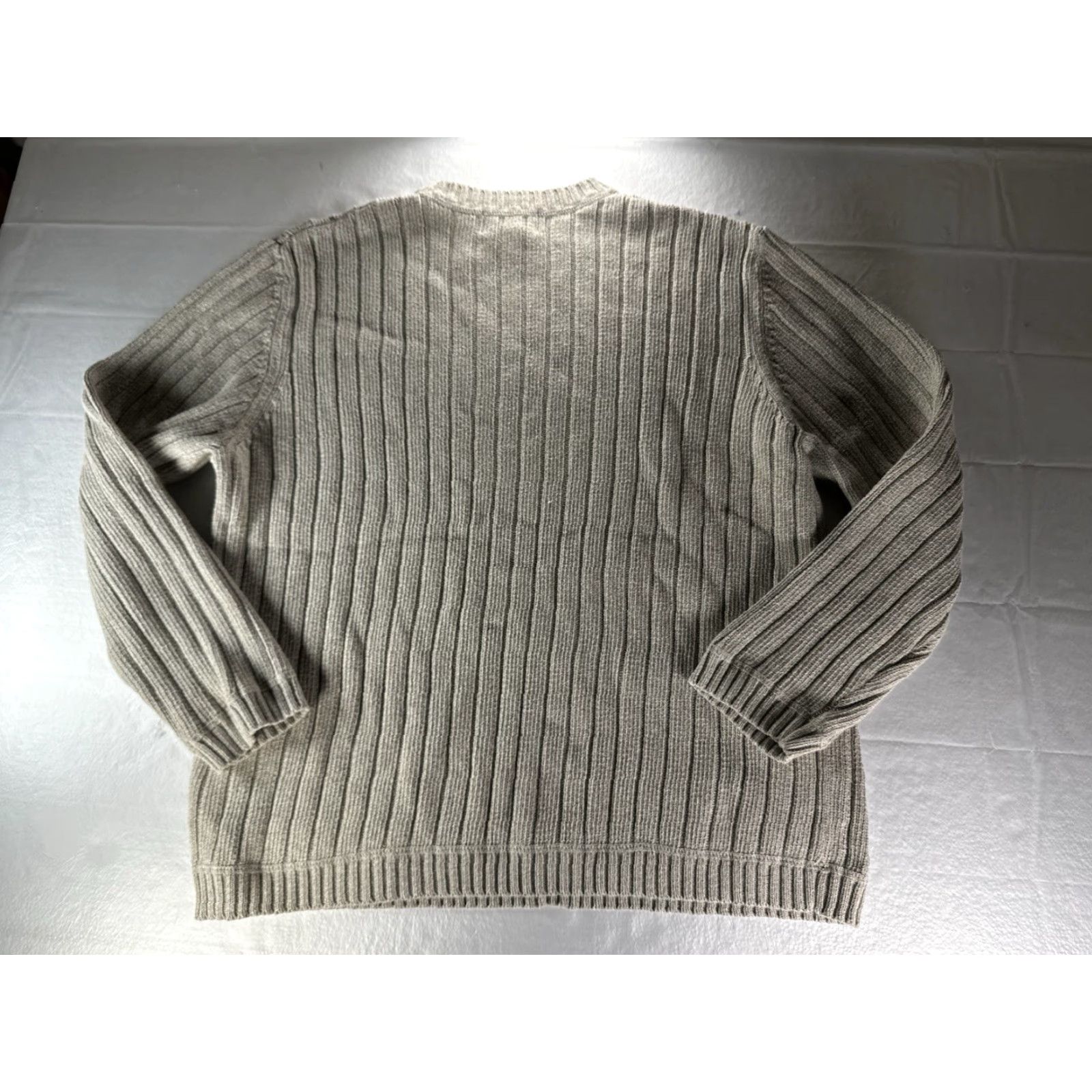 Eddie Bauer VTG Eddie Bauer Ribbed Sweater Mens 2XL Beige Tan Pullover Crewneck Grandpacore Size US XXL / EU 58 / 5 - 2 Thumbnail