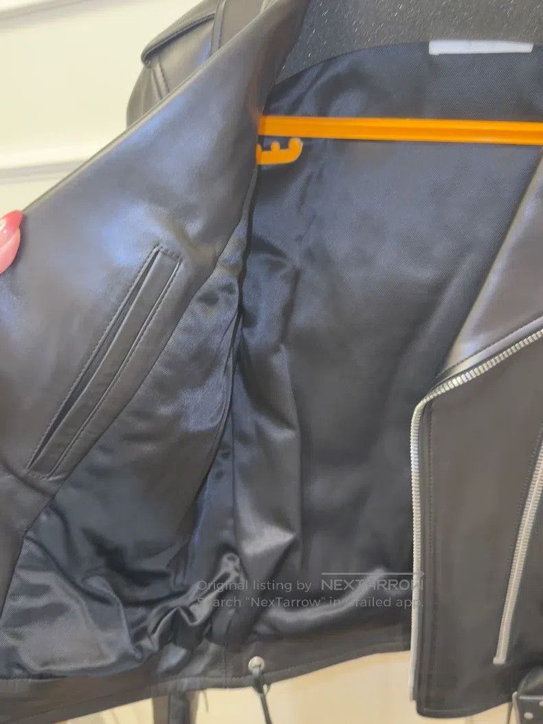 Saint Laurent Paris Saint Laurent Paris Lamb Leather Motorcycle Jacket Size XS / US 0-2 / IT 36-38 - 7 Thumbnail