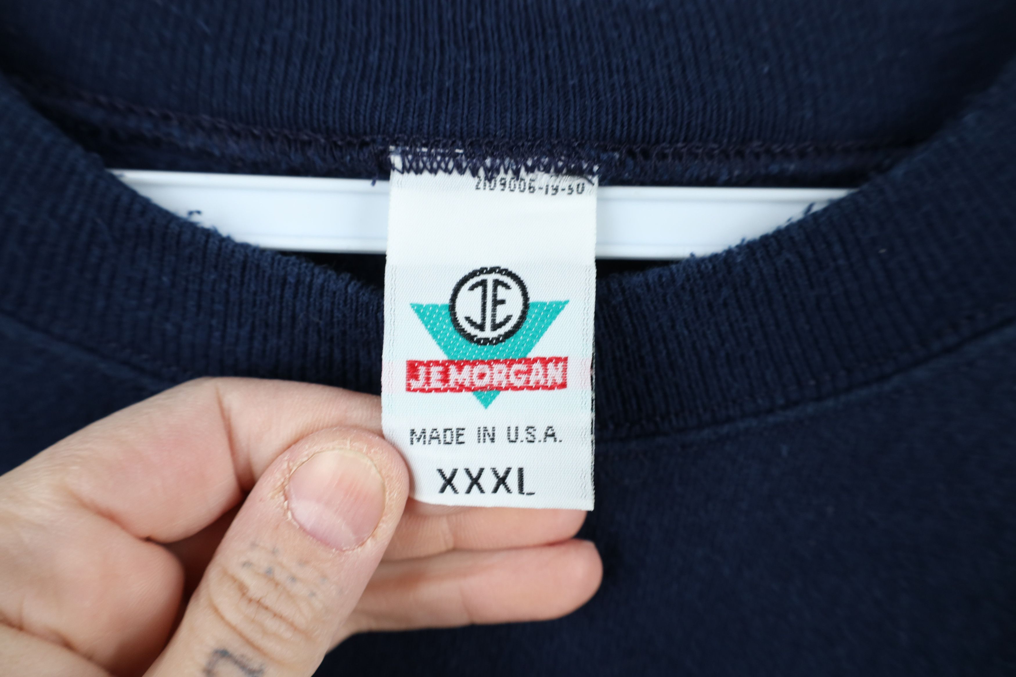 Vintage Vintage 90s Streetwear Crewneck Sweatshirt Navy Blue USA Size US XXL / EU 58 / 5 - 8 Thumbnail