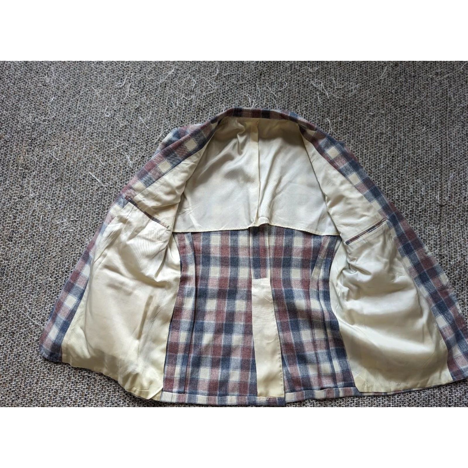 Vintage VINTAGE USA MADE PREPPY PLAID CHECK 40S BLAZER FLANNEL WOOL KENTUCKY DERBY MEN 40S Blazer Size 40R - 3 Thumbnail