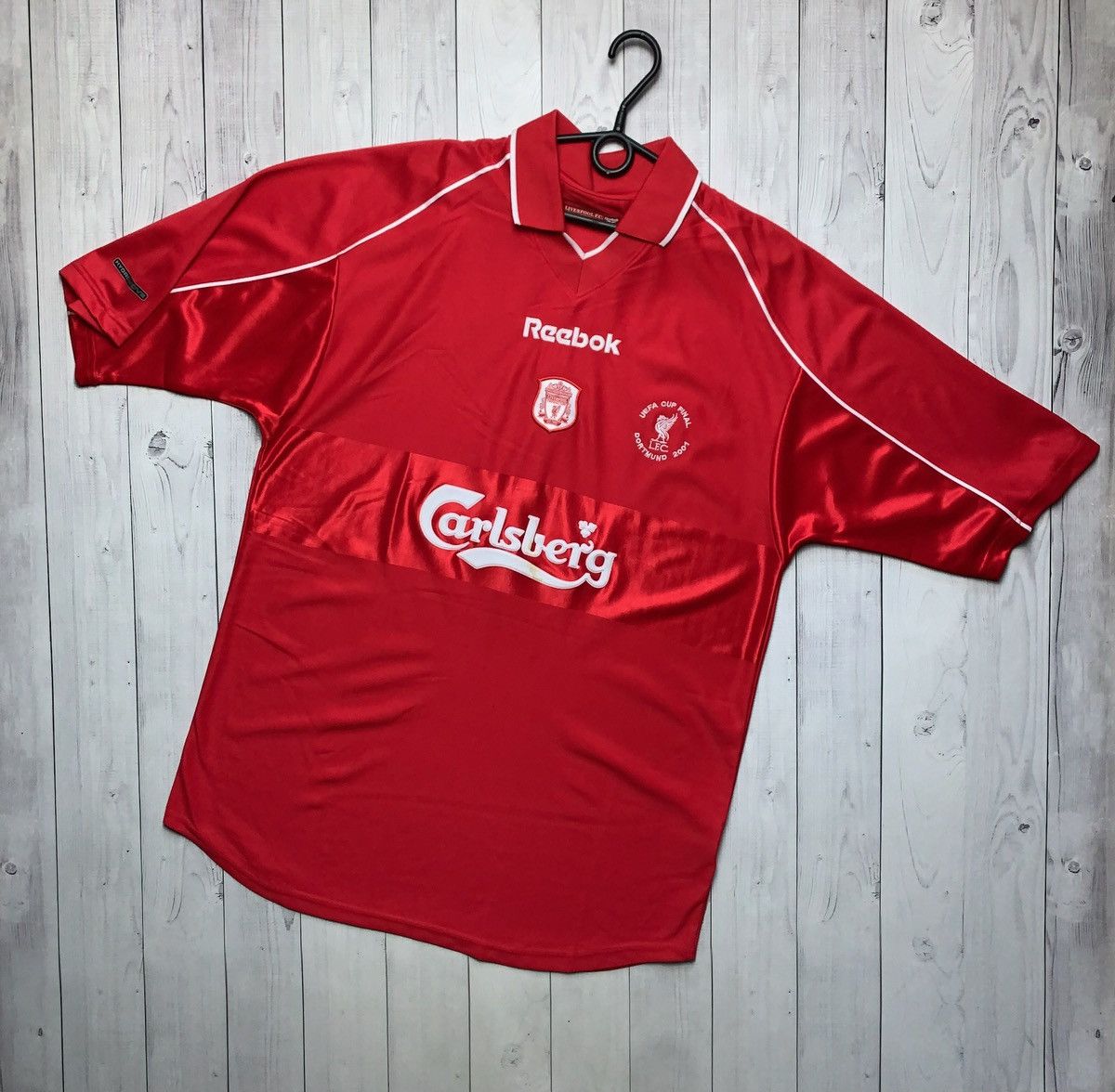 Vintage Vintage Liverpool soccer jersey size L 9 Fowler Reebok UEFA Size US L / EU 52-54 / 3 - 2 Thumbnail