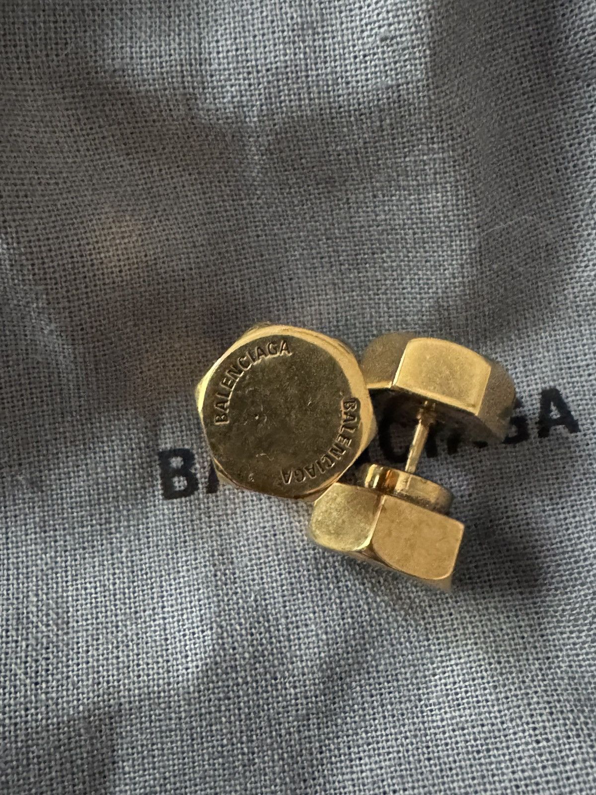 Balenciaga Balenciaga Garage Double Screw Earrings Size ONE SIZE - 2 Thumbnail