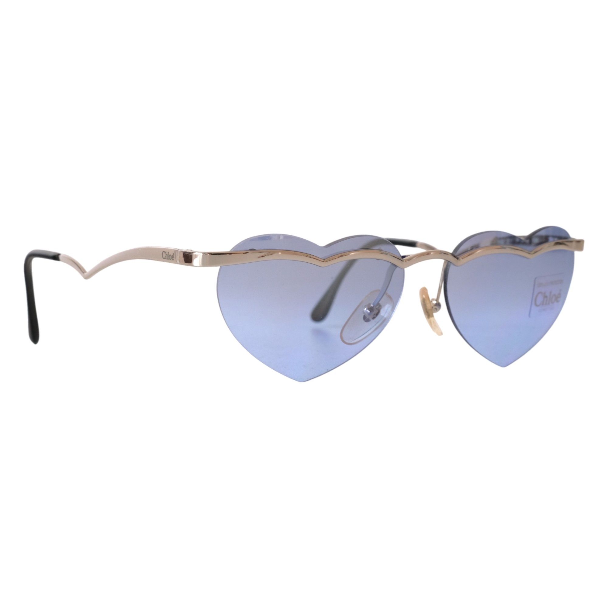 Chloe Deadstock Y2K Rimless Heart-Shaped Sunglasses Size ONE SIZE - 1 Thumbnail