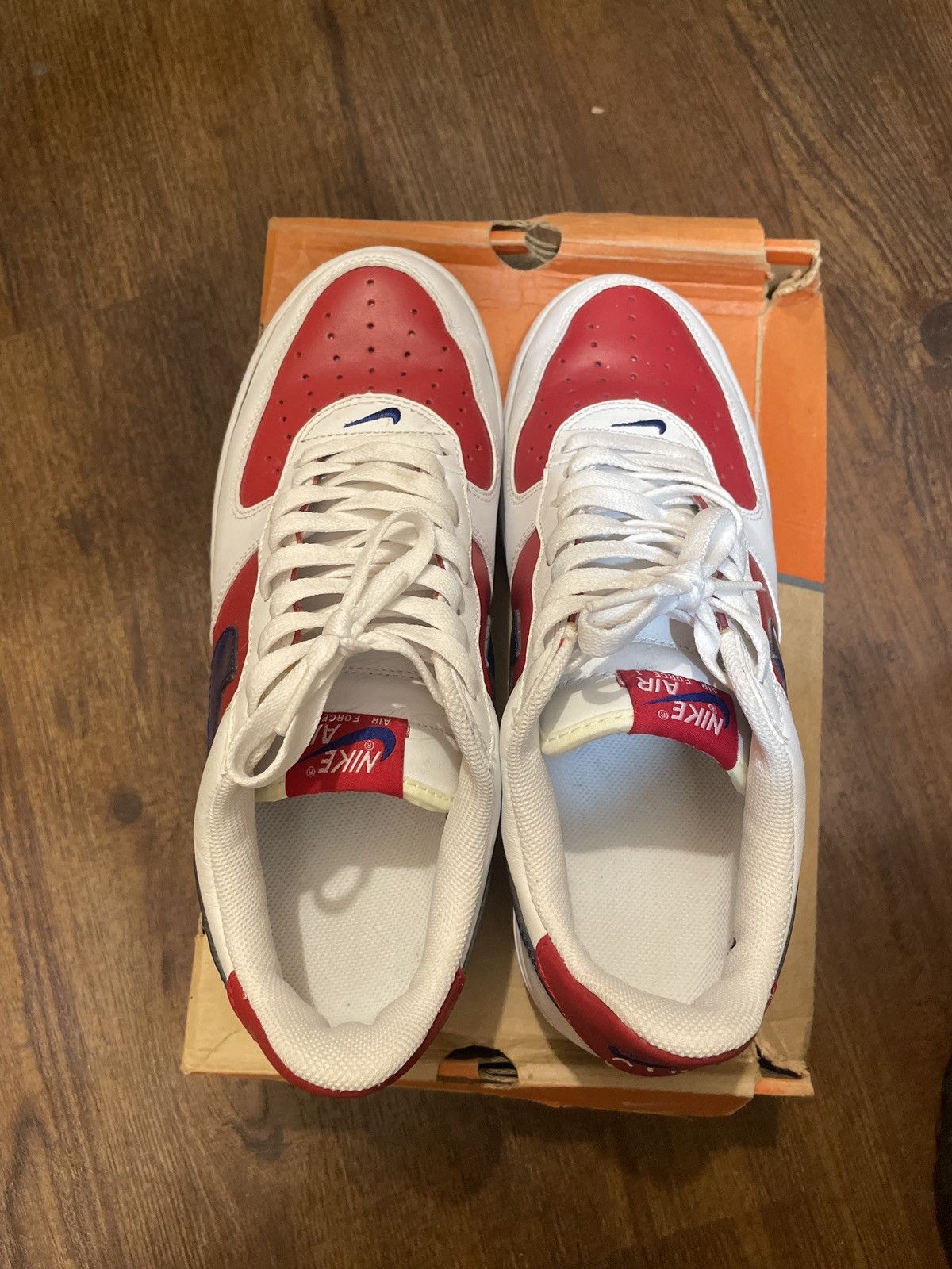 Nike × Vintage Nike WMNS Air Force 1 2004 Independence Day Size US 8.5 / EU 41-42 - 6 Thumbnail