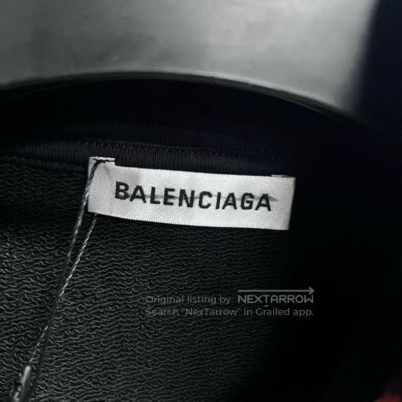 Balenciaga Balenciaga Black back big logo print sweatshirt Size US S / EU 44-46 / 1 - 2 Thumbnail