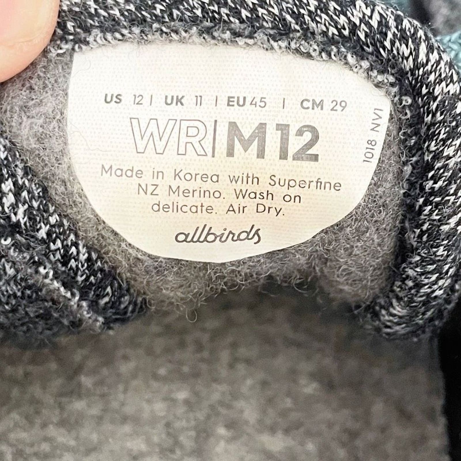 Allbirds AllBirds Wool Runners Men’s Size 12 Gray Turquoise Size US 12 / EU 45 - 5 Thumbnail