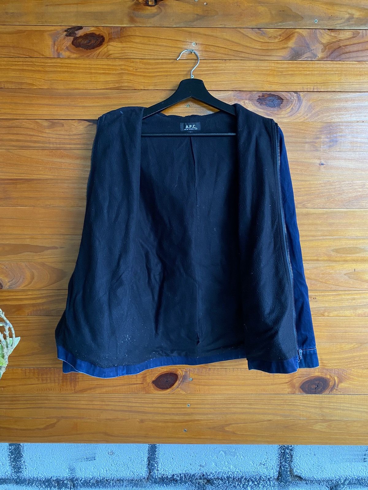 A.P.C. A.P.C. Indigo Hooded Zip Jacket | Rue de Fleurus Paris Size US S / EU 44-46 / 1 - 12 Thumbnail