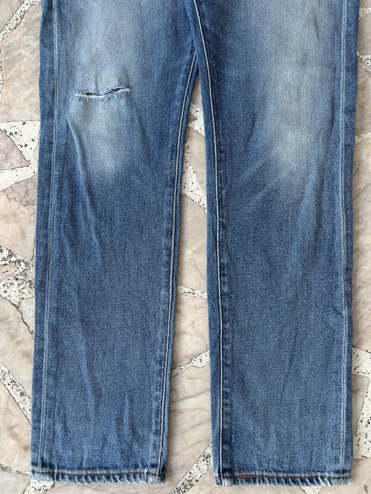 Levi's Levis 505 Ripped Jeans Size US 32 / EU 48 - 4 Thumbnail