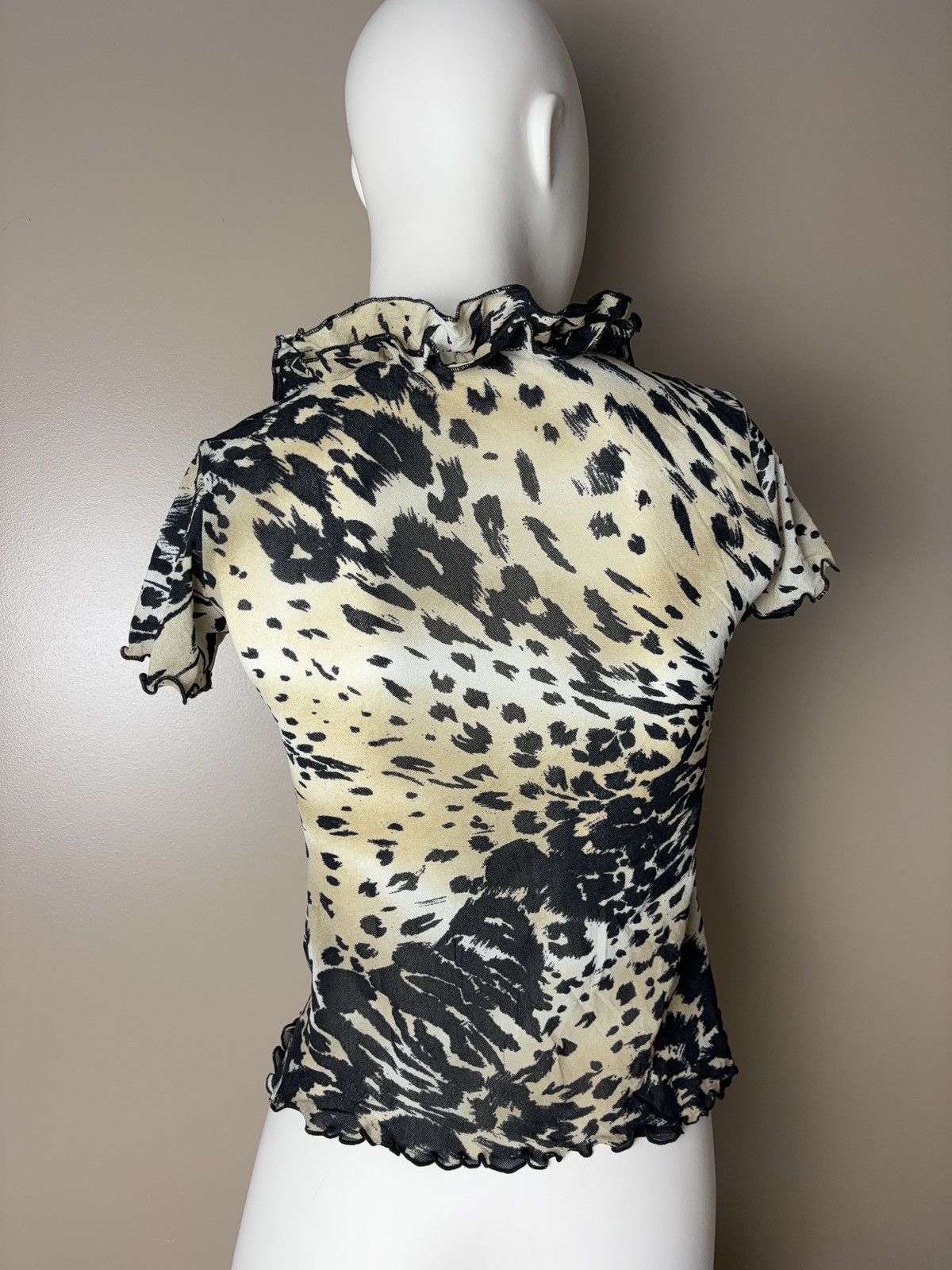 Vintage Mesh leopard vintage printed t-shirt cavalli style Size M / US 6-8 / IT 42-44 - 5 Thumbnail