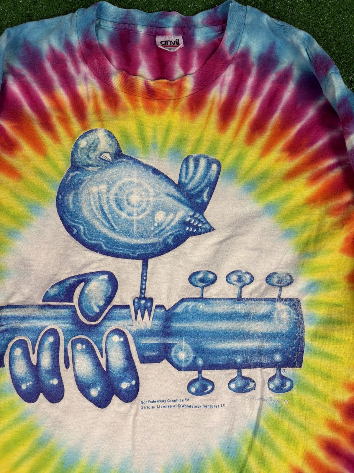 Band Tees × Vintage Vintage 1994 Woodstock Festival 25 Anniversary Long Sleeve Size US XL / EU 56 / 4 - 3 Thumbnail