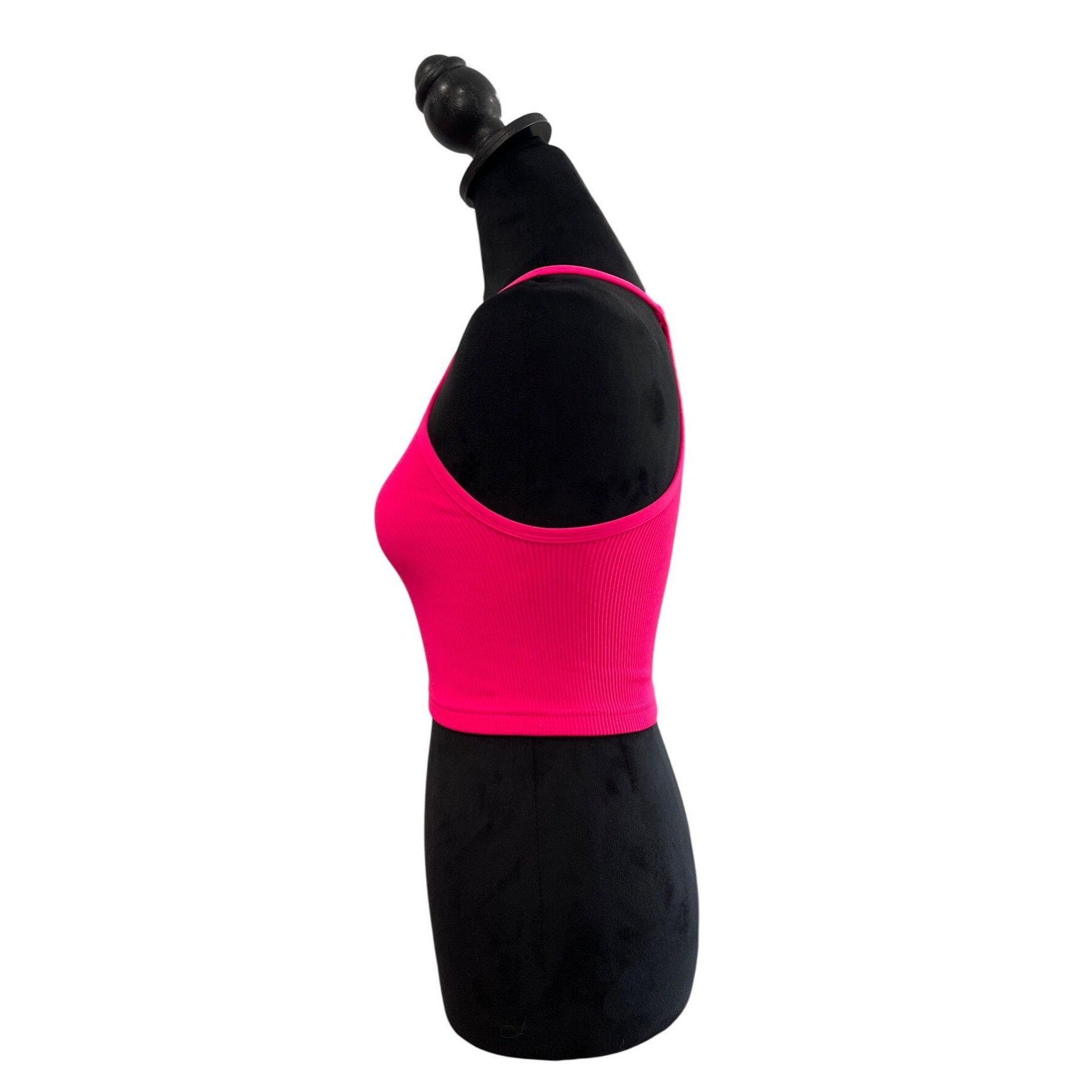 Free People Free people movement Hot Pink Ribbed Racerback Crop Top XS/S Size XS / US 0-2 / IT 36-38 - 2 Thumbnail