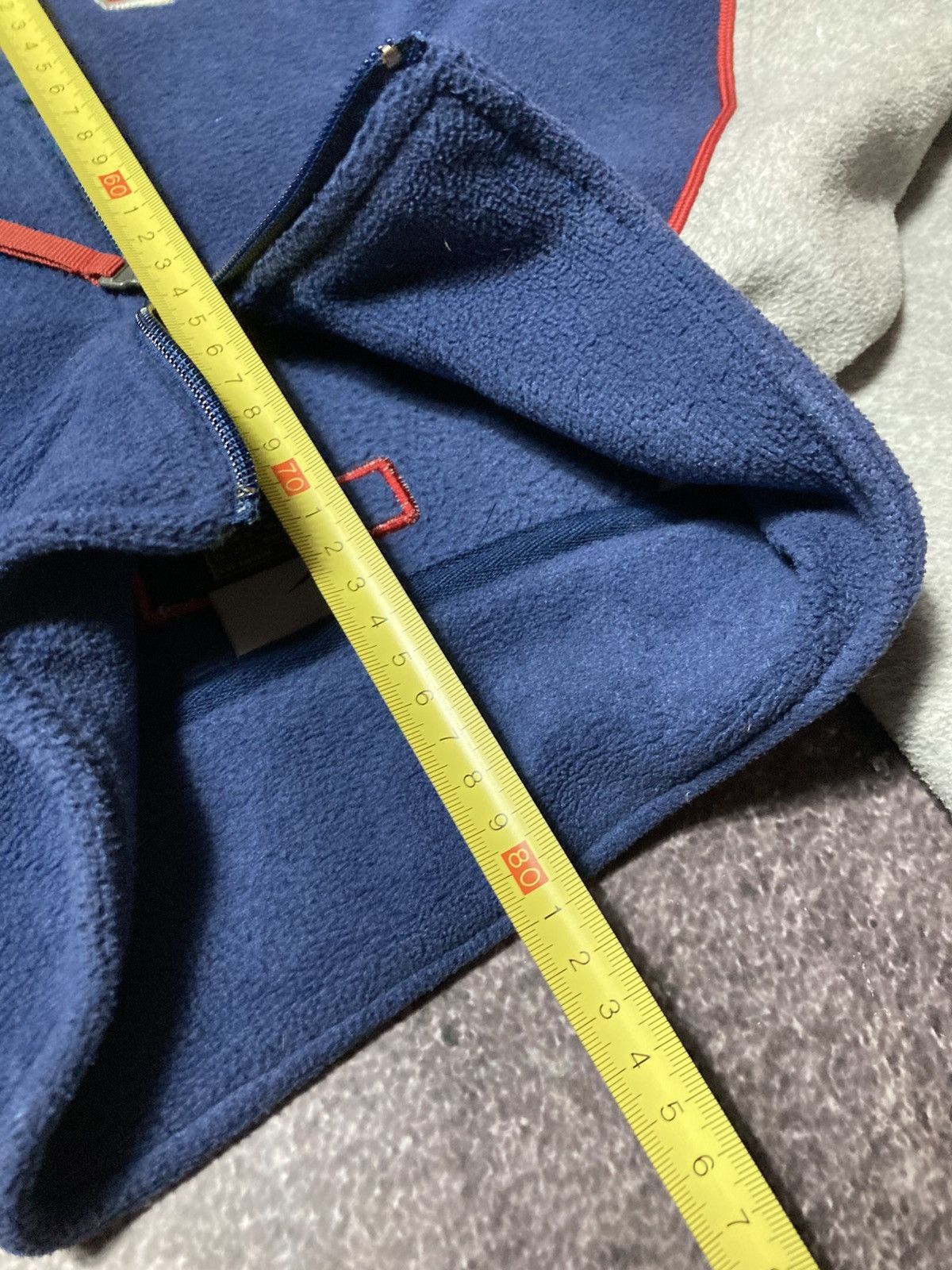 Vintage Vintage Nike Spellout Half Zip Fleece Pullover Mens L Blue Size US L / EU 52-54 / 3 - 12 Thumbnail