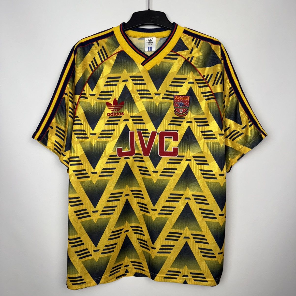 Adidas ARSENAL 1991 1993 AWAY FOOTBALL SHIRT SOCCER JERSEY VINTAGE Size US M / EU 48-50 / 2 - 1 Thumbnail